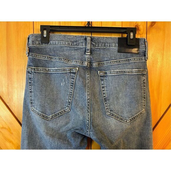 Abercrombie & Fitch Super Skinny Stretch Jeans Mens 29x32 Distressed Med Wash (8 - Picture 6 of 8